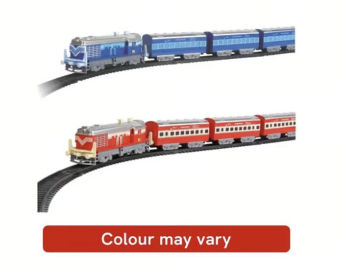 Centy Toys Indian Passenger Train With Coaches Railway Track Battery Operated uc160