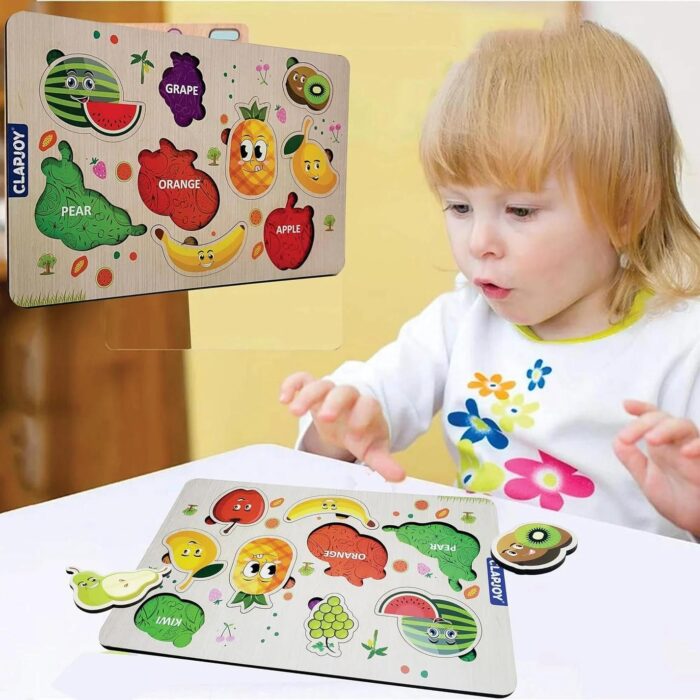ClapJoy 3D Tray Fruit Puzzle cj101 - Image 2