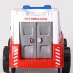 Friction Powered City Ambulance Toy uc128 - Image 3