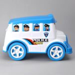 Friction Powered Police Force Bus Toy uc137 - Image 2