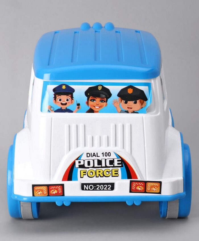 Friction Powered Police Force Bus Toy uc137 - Image 3