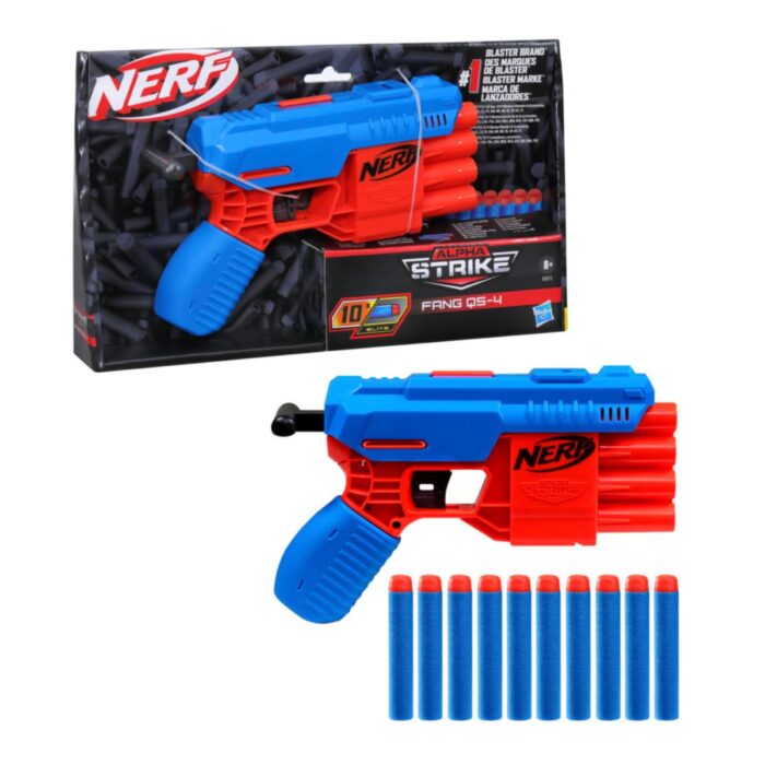 Hasbro Gaming Nerf ner Alpha strike Fang QS4 Target Set Gun Type 2 uc285 - Image 2
