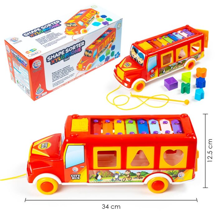 Ratnas Shape sorter XYLOPHONE 3 in 1 ra152