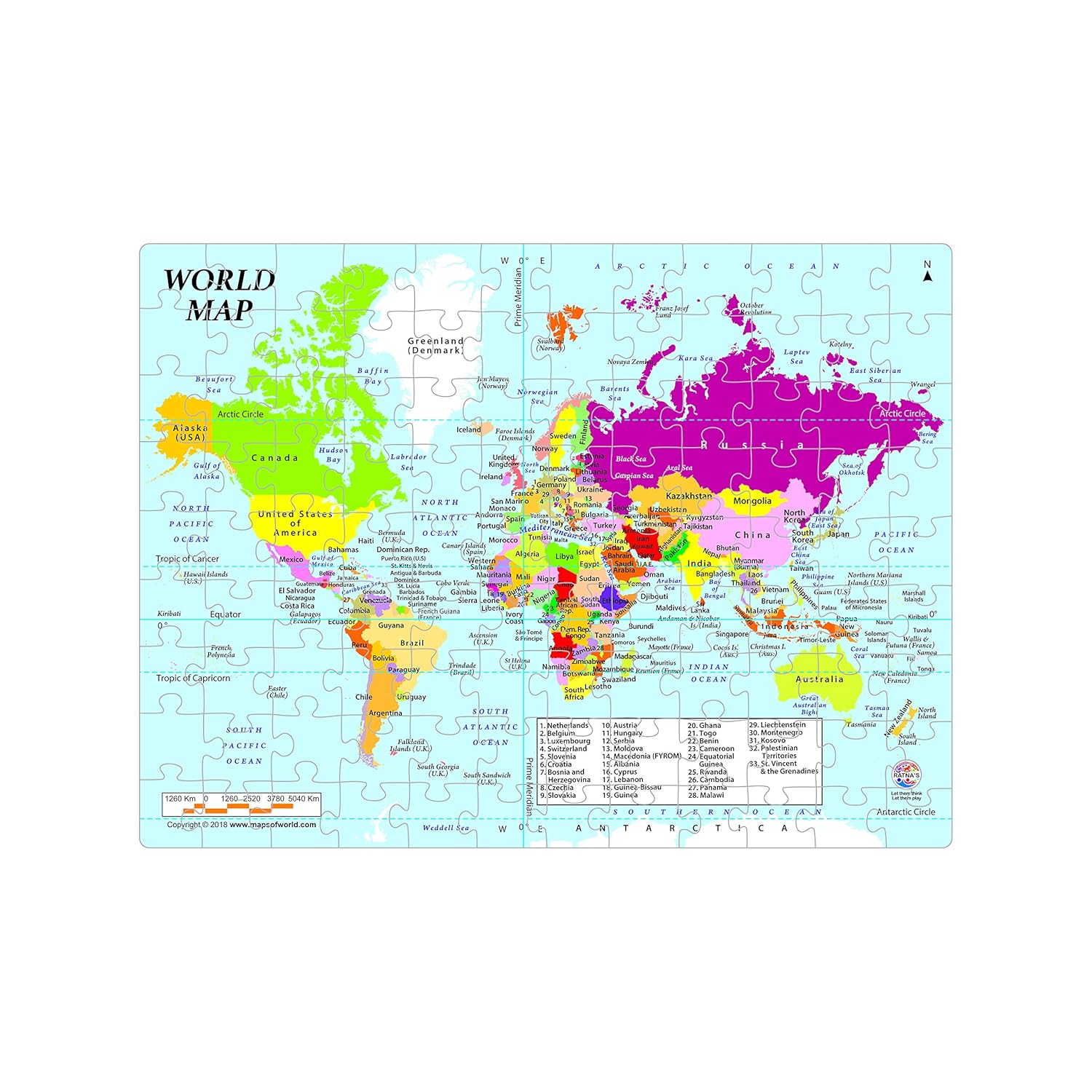 Ratnas-World-Map-Jigsaw-Puzzle-ra158-1