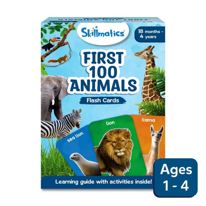 Skillmatics Flash card First 100 Animals & Words combo cj158 - Image 2