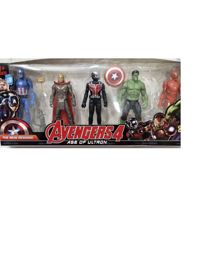 Avengers Action Figure 5 in 1 Box gz200
