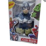 Avengers coin money Piggy Bank CaptainAmerica gz519