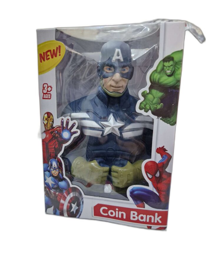 Avengers coin money Piggy Bank CaptainAmerica gz519