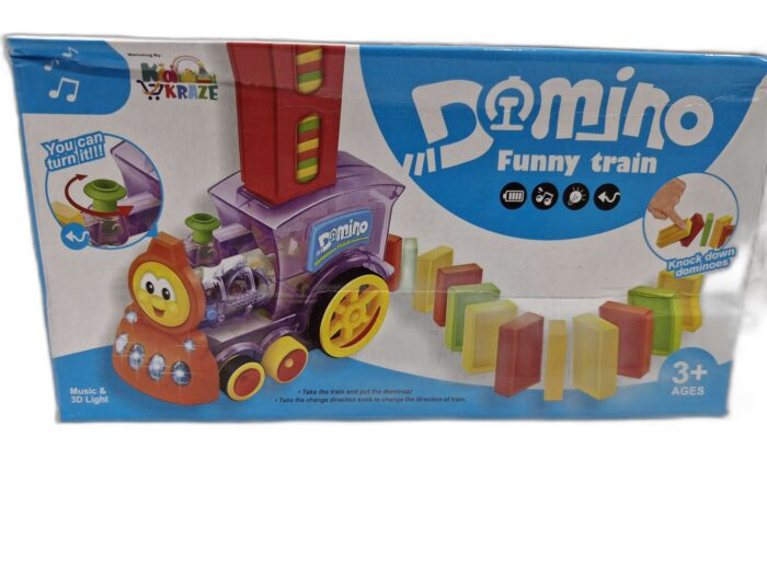 Battery Operated Dominos Train Block set with music and light gz153