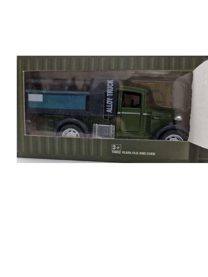 Construction Vehicles Light & Music Green Wood Truck gz467
