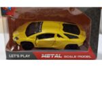 DIE Cast metal scale model car Yellow Type8 gz504