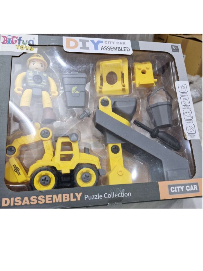 DIY construction vehicles set with screw model gz195