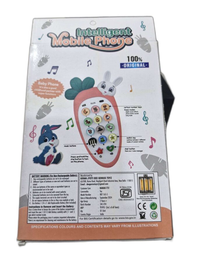 Electric Battery Operated Smart Cordless Feature Mobile Phone Kids Toy gz160 - Image 2