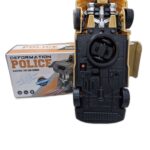 Electric Transformer Deformation Police car to Man Battery Operated gz338 - Image 2