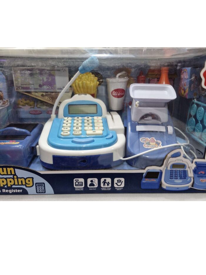 Fun Shopping Cash Register Simulation Model Toy gz413 - Image 2