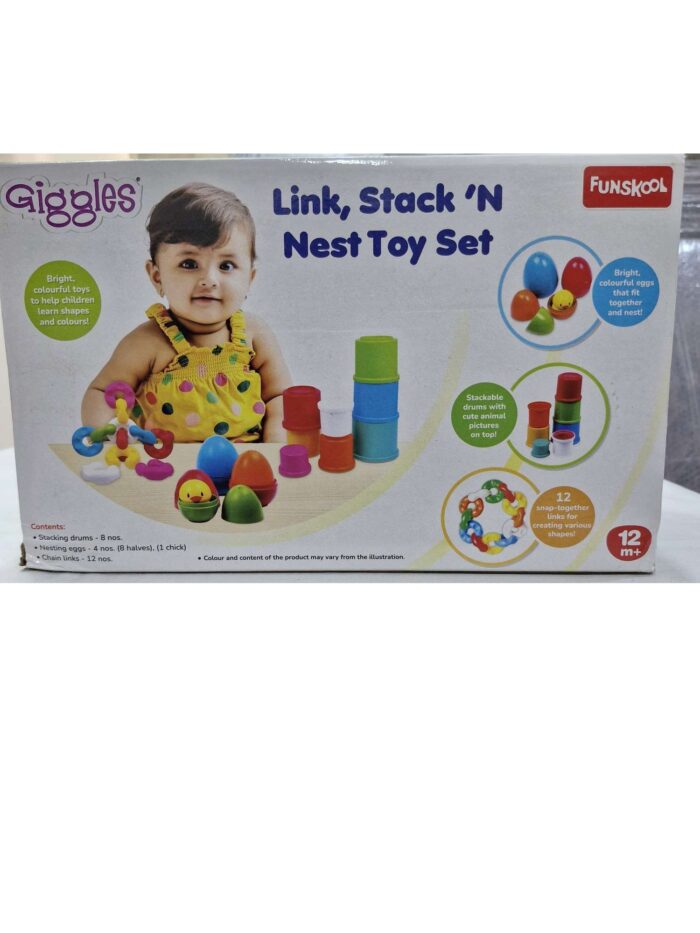 Funskool Link Stack and Nest Toy set uc185 - Image 2