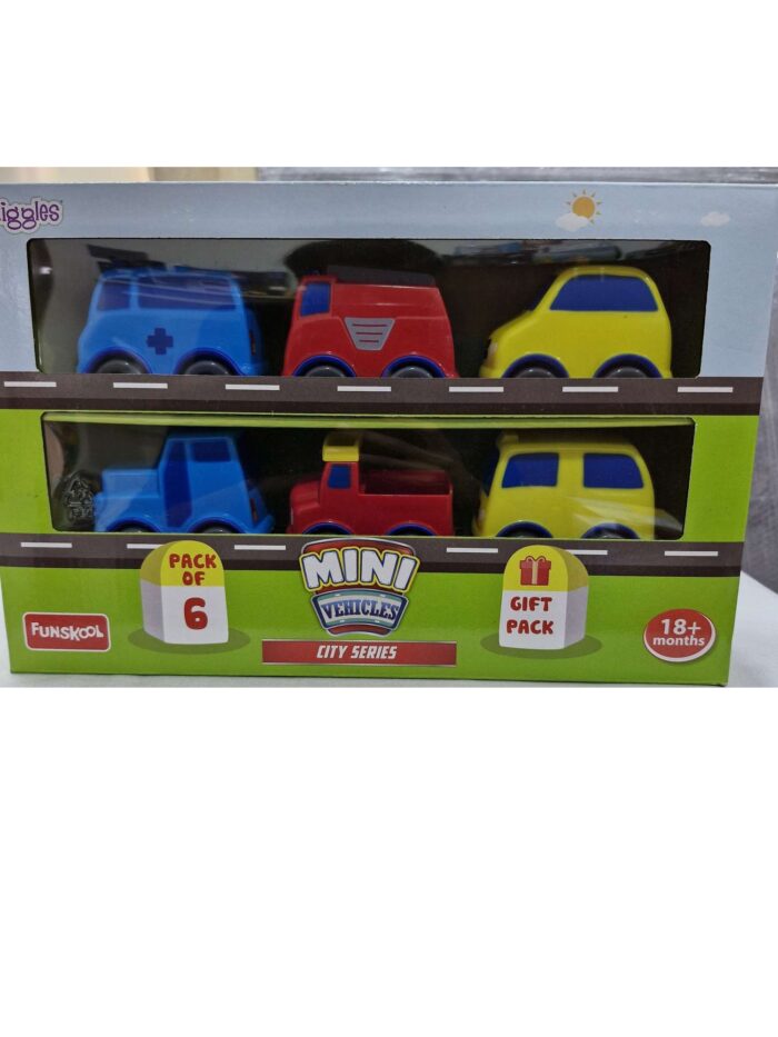 Funskool Mini Vehicles City Gift pack of 6 uc190