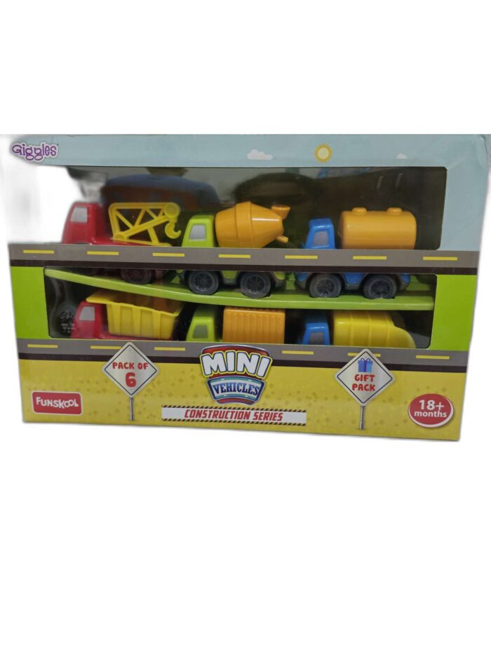 Funskool Mini Vehicles construction set gift pack of 6 uc332