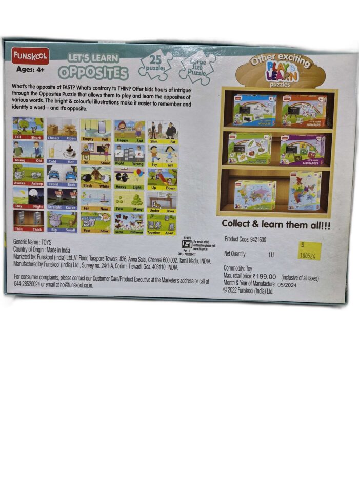 Funskool Opposite Puzzle uc213 - Image 2