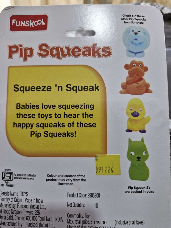 Funskool Pip Squeak 2 piece uc176 - Image 2