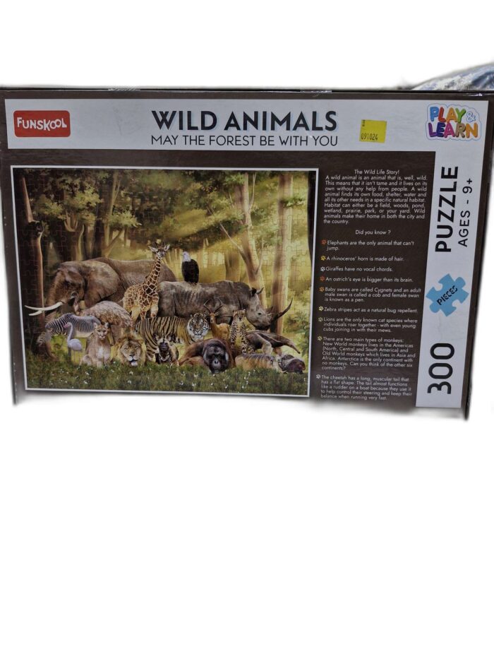 Funskool Wild Animals 300 Piece Puzzle uc224 - Image 2