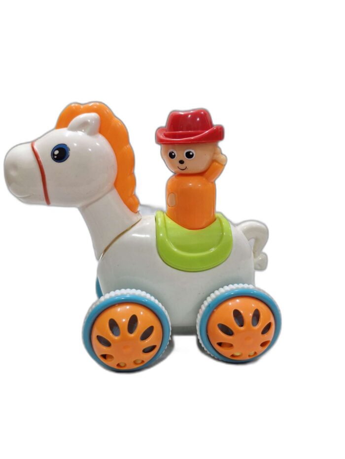 Press and Go push n go horse with rider stress car gz225