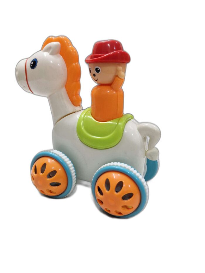 Press and Go push n go horse with rider stress car gz225 - Image 2