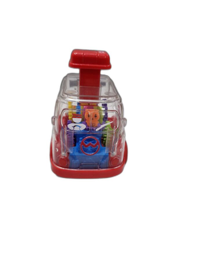 Push and go small Transparent rotating gear Train Engine gz190 - Image 2