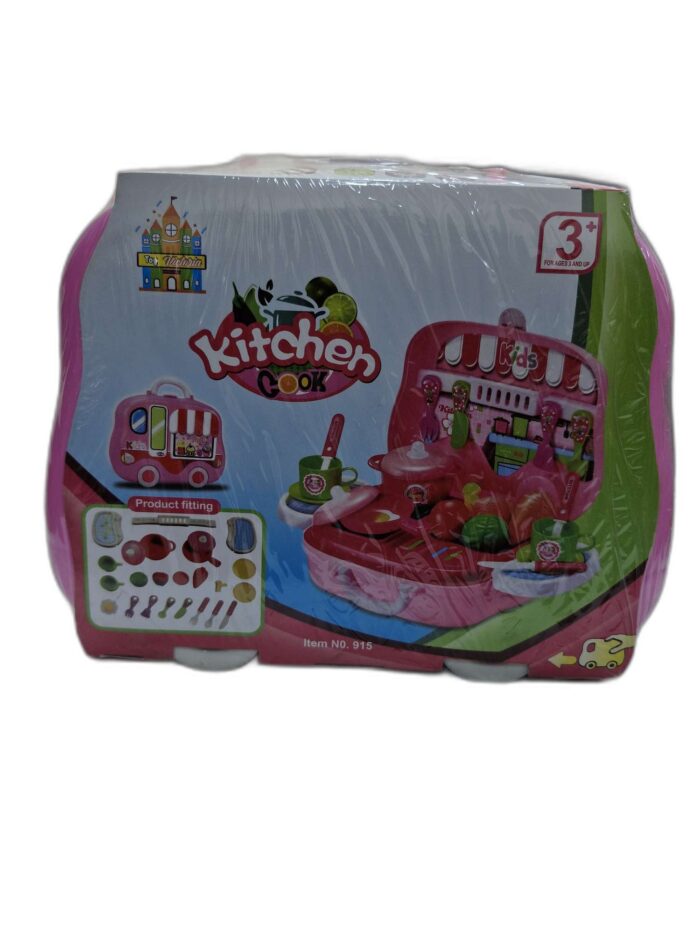 Wheel Kitchen set bus type with wheels suit case gz270